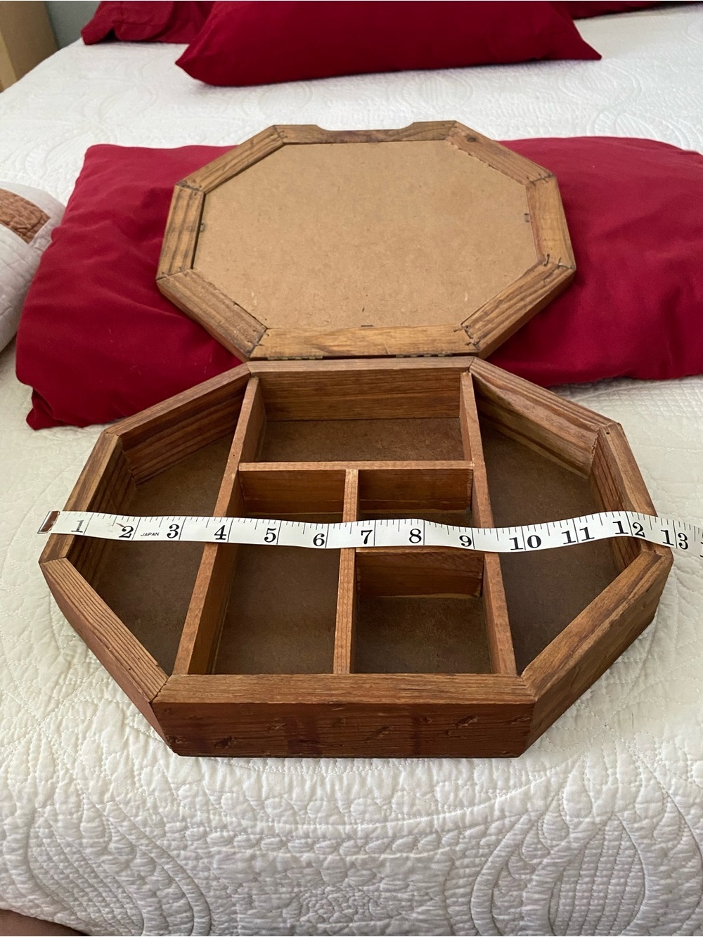 Vintage Wooden Box With Compartments
In Excellent Condition For The Age - Picture 12 of 14
